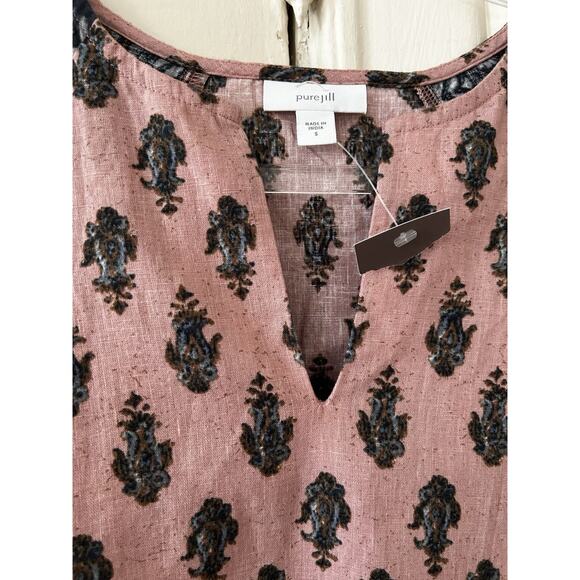 J Jill Pure Jill Printed Cotton Tunic Top NWT | S - Picture 4 of 4